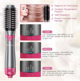 Brightup - 4 IN 1 - Interchangeable Hot Air Hair Dryer Brush Blow Dryer