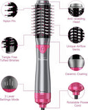 Brightup - 4 IN 1 - Interchangeable Hot Air Hair Dryer Brush Blow Dryer