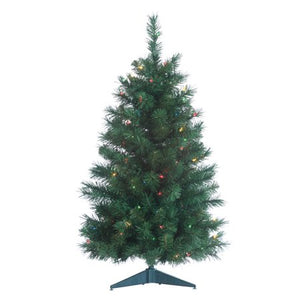 Sterling 3Ft. Pre-Lit Colorado Spruce with 100 Multi-Colored Lights