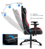 Big and Tall Ergonomic Backrest Video High-back Gaming Chair Racing Office