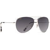 Maui Jim Mavericks w/ Patented PolarizedPlus2 Lenses Polarized Lifestyle Sunglasses, Silver/Neutral Grey Polarized, Medium
