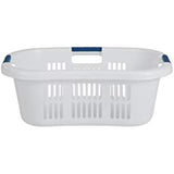 Rubbermaid Hip Hugger Laundry Basket, Standard, White, 1.86 cu ft