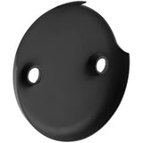Universal Bathtub Drain Two Hole Overflow Faceplate with SS304 Screws Bathtub Overflow (Matte Black)