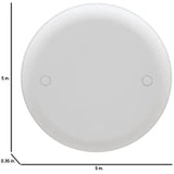 Carlon CPC4WH Ceiling Fan Box Cover, Round, Blank, 4-Inch Diameter, White (4)