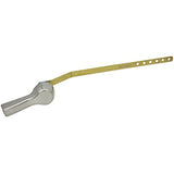 Universal Offset Decorative Front, Side, Corner, or Angle Mount Toilet Tank Flush Trip Lever Handle with Metal Nut, Fits Most Toilets (Satin Nickel)
