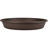 The HC Companies SLI08000E21C024LRTKC Classic Round Plastic Saucer, 8", Chocolate