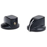 Tops 55713 Fitz-All Replacement Appliance Knobs, Set of 2,Black