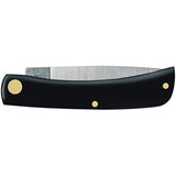 CASE XX WR Pocket Knife Sod Buster Junior Jet Black Synthetic Item #095 - (2137 SS) - Length Closed: 3 5/8 Inches