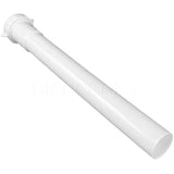 HIGHCRAFT Q34634 Plastic 12 Inch Extension Tube for Tubular Drain Applications 1-1/4 Inch White