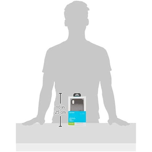 Speck Products CandyShell Fit iPhone Xs Max Case, Black Ombre Gunmetal/Gunmetal Grey