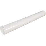 Flexcraft P22312 Plastic 12 Inch Flanged Strainer Tailpiece for Tubular Drain Applications 1-1/2 Inch White