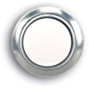 SL-704-00 Wired Doorbell Push Button, LED Light, Round, Silver Rim, Pearl Center - Quantity 3