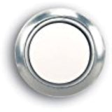 SL-704-00 Wired Doorbell Push Button, LED Light, Round, Silver Rim, Pearl Center - Quantity 3
