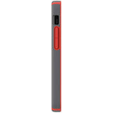 Speck Products CandyShell Pro iPhone 12 Mini Case, Moody Grey/Turbo Red (137593-9228)