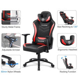 Big and Tall Ergonomic Backrest Video High-back Gaming Chair Racing Office