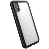 Speck Products Presidio V-Grip iPhone Xs/iPhone X Case, Clear/Black