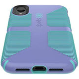 Speck Products CandyShell Grip iPhone Xs/iPhone X Case, Wisteria Purple/Mykonos Blue