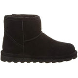 BEARPAW Women's Alyssa Black Size 7 | Women's Ankle Boot | Women's Slip On Boot | Comfortable Winter Boot