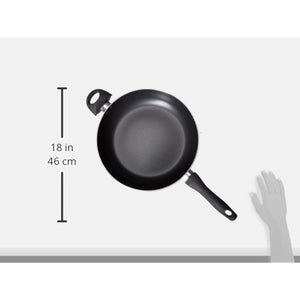 Vremi 12 Inch Nonstick Saute Pan Covered with Tempered Glass Lid - Big 5 Quart Capacity for Stir Fry Frying or as Saucepan - Non Stick Saute and Frying Pan - Deep Large and Ovenproof - Black