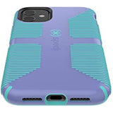 Speck CandyShell Grip iPhone 11 Case, Wisteria Purple/Mykonos Blue
