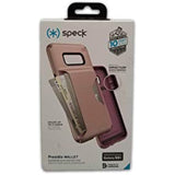 Speck Products Compatible Phone Case for Samsung Galaxy S8+, Presidio Wallet Case, Clay Pink/Plumberry Purple
