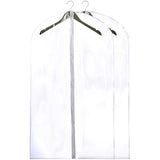Clear Vinyl Garment Bag - Protect Your Clothing While Traveling and Dust Free While Hanging in Your Closet. These Garment Bags are Ideal for Coats, Suits, Dresses or Gowns - Set of 2 (24 X 42 Inches)