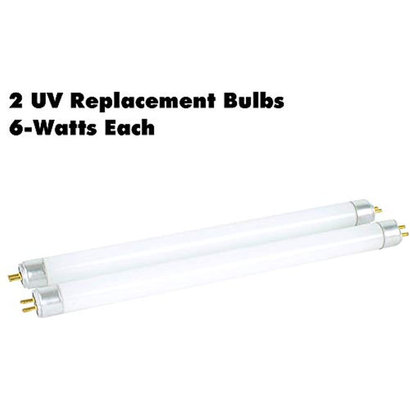 DynaTrap 32050 6-Watt UV Outdoor Insect Trap Models DT2000XL and DT2000XLP Rep Bulb One-Acre, 2 Count, White