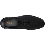 Cole Haan Men's Original Grand Knit Wing TIP II Sneaker, Black, 10 M US