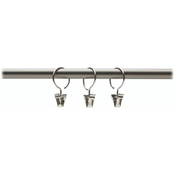 Umbra Clip 1-Inch Drapery Ring, Set of 10, Nickel