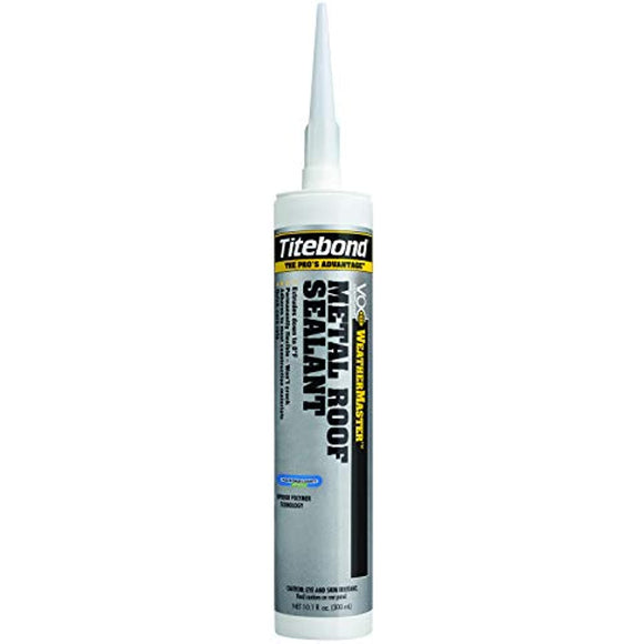 Titebond 61121 WeatherMaster Metal Roof Advanced Polymer Sealant, 9.5 oz, Black