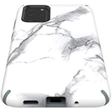 Speck Products Presidio Inked Samsung Galaxy S20+ Case, CarraraMarble Matte/Grey