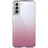 Speck Products Presidio Perfect Clear Ombre Samsung Galaxy S21+ 5G Case, Clear/Vintage Rose Fade