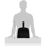 Quickie Cleaning Snap-On Dustpan, 11.5 Inch, Black, Collects Dirt/Dust/Debris, for Clean Office/Home/Kitchen/Lobby/Floor