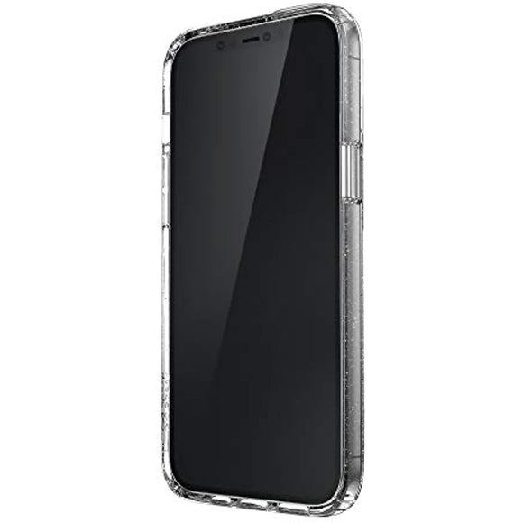 Speck Products Presidio Perfect-Clear + Glitter iPhone 12 Pro Max Case, Clear with Gold Glitter/Clear