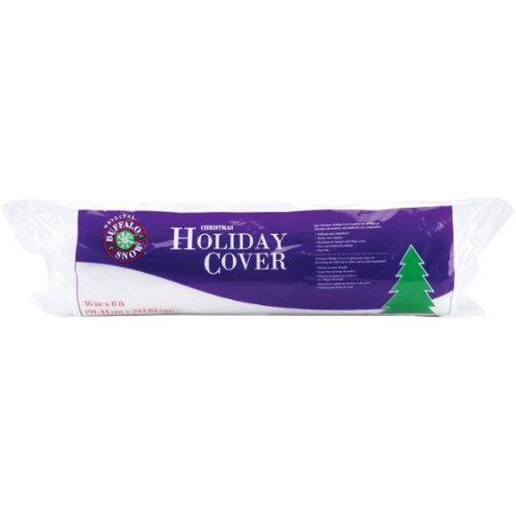 Buffalo Batting Christmas Holiday Cover Roll 36x8': White,CB2584