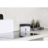 WENKO Portable Cube Design, Compact and Rechargeable Dehumidifier for Bathroom, Closet, Bedroom, Garage, Covers up to 2800 Cubic Feet, 2.2lbs, White, 6.18 x 6.5 x 6.5, 2.2 lbs
