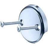 Universal Bathtub Drain Two Hole Overflow Faceplate with SS304 Screws Bathtub Overflow (Chrome Plate)
