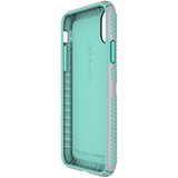 Speck Products Presidio Grip iPhone XS/iPhone X Case Dolphin Grey/Aloe Green