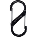 Nite Ize SB3-03-01 Size-3 S-Biner Dual Carabiner, Stainless-Steel, Black