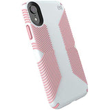 Speck Products Presidio Grip iPhone XR Case, Grey/Pink (120192-6584), Dove Grey/Tart Pink