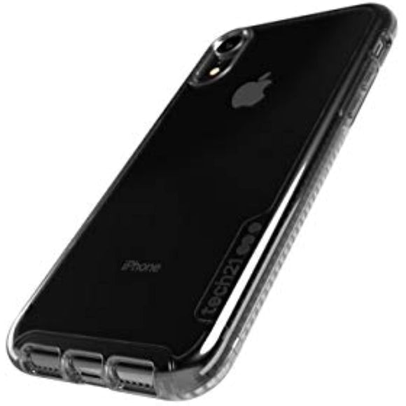 tech21 Protective Pure Tint Slim Back Case Cover for Apple iPhone XR, Carbon
