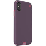 Speck Products Compatible Phone Case for Apple iPhone Xs Max, Presidio Sport Case, Vintage Purple/Pitaya Pink/Cattleya Pink