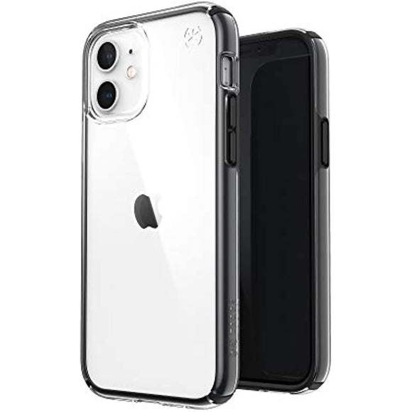 Speck Products Presidio Perfect-Clear Impact Geo iPhone iPhone 12, iPhone 12 Pro Case, Clear/Black (138491-5905)