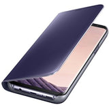 Samsung EF-ZG955CVEGUS Clear View Standing Cover Flip Case for Galaxy S8+ ONLY with kickstand, Orchid Grey