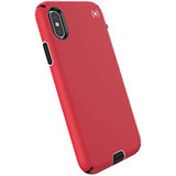 Speck Products Compatible Phone Case for Apple iPhone Xs/iPhone X, Presidio Sport Case, Heartrate Red/Sidewalk Grey/Black (117133-6685)