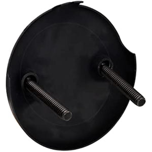 Universal Bathtub Drain Two Hole Overflow Faceplate with SS304 Screws Bathtub Overflow (Matte Black)