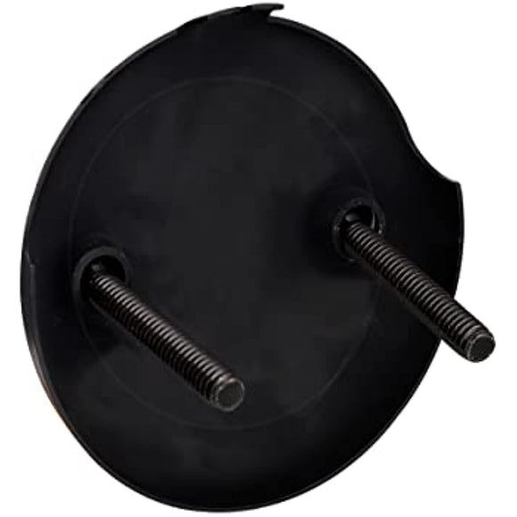 Universal Bathtub Drain Two Hole Overflow Faceplate with SS304 Screws Bathtub Overflow (Matte Black)