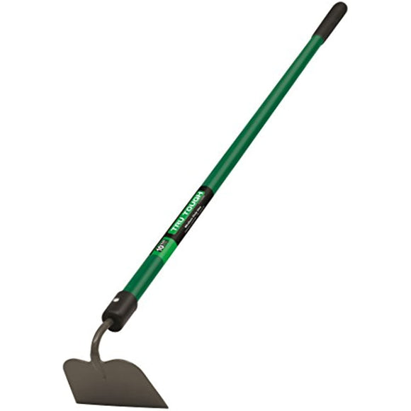 Truper 32405 Tru Tough Forged Garden Hoe, 6-Inch Head, Fiberglass Handle, 10-Inch Grip