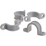 Gardner Bender GCC-120 1/2-Inch Two Hole Plastic Straps, Grey, 20-Pack