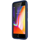 Speck Products Presidio2 Grip Case, Compatible with iPhone SE (2022)| iPhone SE (2020)| iPhone 8| iPhone 7, Coastal Blue/Black/Storm Grey